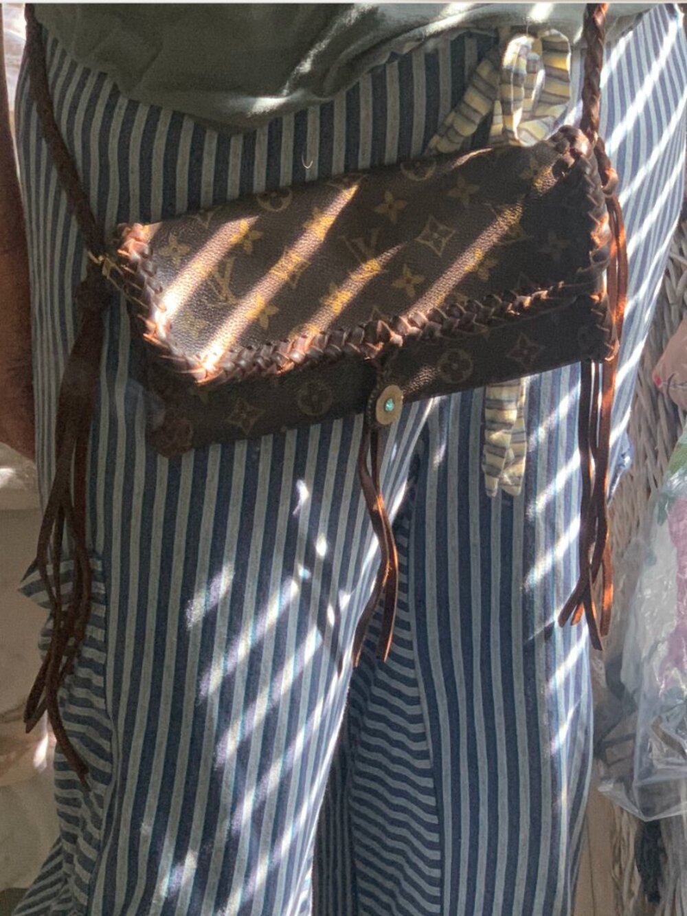 Louis Vuitton- Re Purposed  Monogram Crossbody